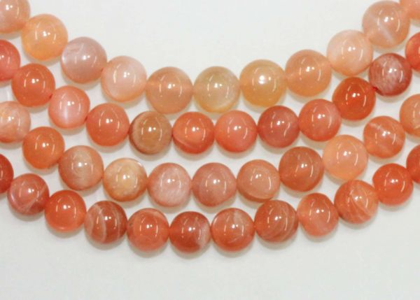 Red Moonstone Beads