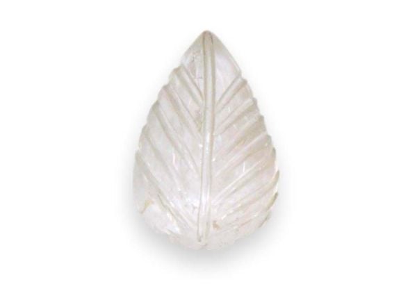 Carved Morganite Leaf - 6.58 cts.