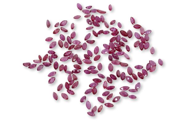 Marquise Red Ruby Lot 10cts