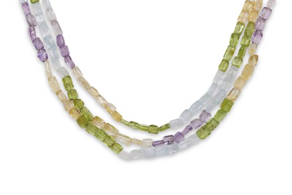 Wholesale Multi-Color Rectangle Gemstone Beads