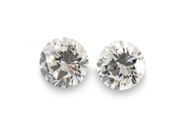 Wholesale 0.60 ct Natural diamond Pair 4.2 mm