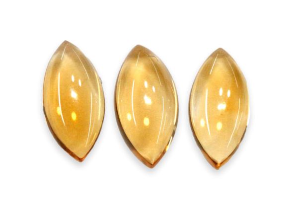 Citrine Navette Cabochons