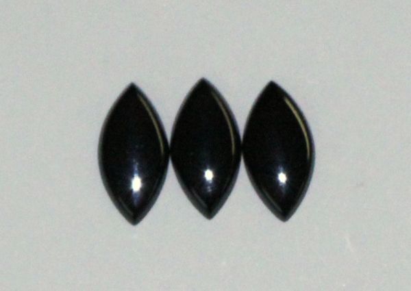 Black Onyx SBBT Navette Cabochons