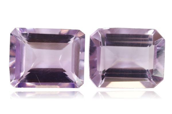 Wholesale Light Clear Octagon Amethyst