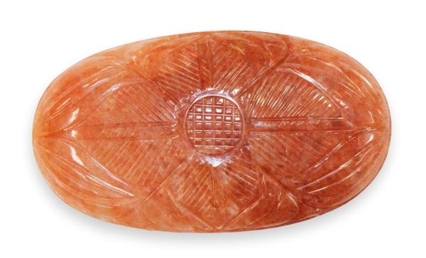 Carved Orange Aventurine Cabochon - 190.96 cts.