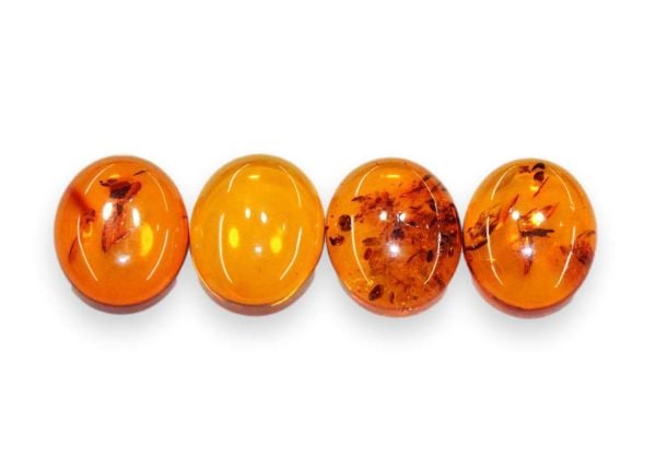 Oval Amber Cabochons