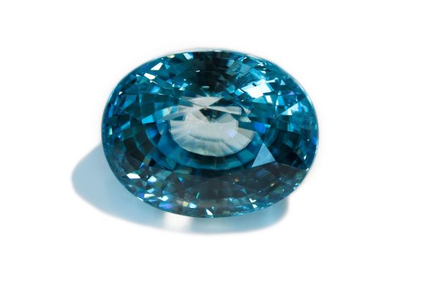 Oval Blue Zircon 1