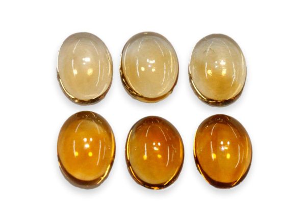 Oval Citrine Cabochons