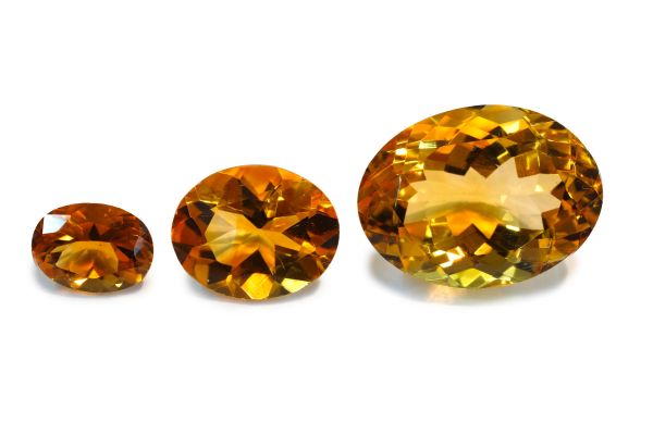 Faceted Oval Citrine