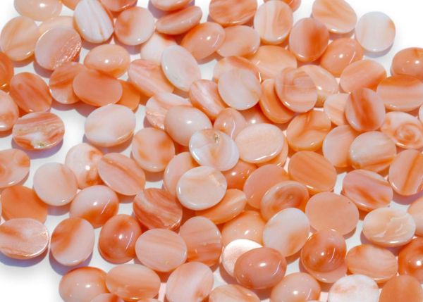 Coral Oval Cabochons
