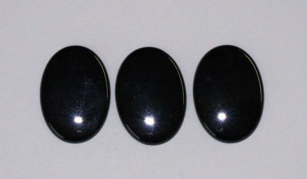 Black Onyx SBBT Oval Cabochons