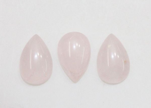 Rose Quartz Pear-shaped Cabochons