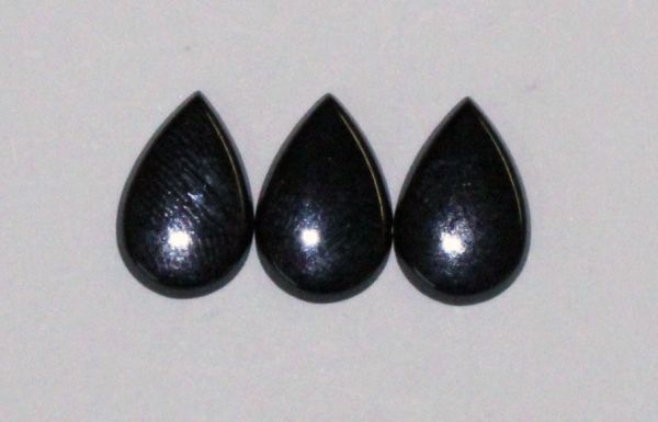 Black Onyx  SBBT Pear Cabochons
