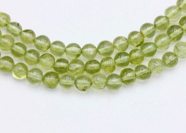 Peridot Smooth Round Bead Strands 