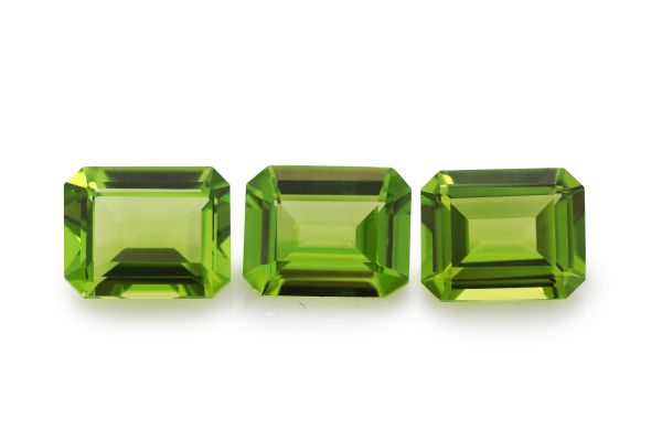 Peridot Octagon Faceted