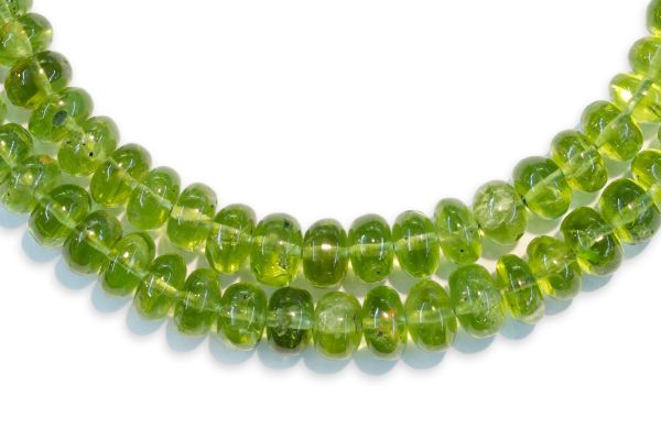 Peridot Rondel Bead Strands,
