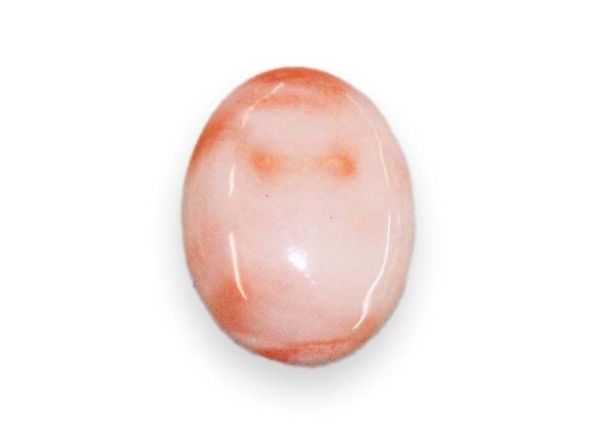 Coral Oval Cabochon, 4.20 cts. - 11.1 x 14.2 mm