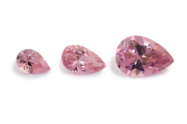 Pink Cubic Zirconia Pears