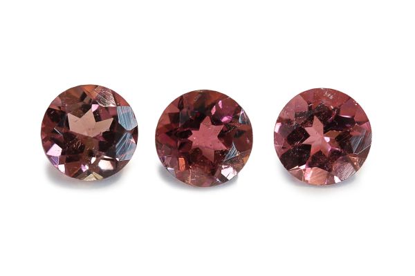 Wholesale 4.5mm Pink Tourmaline Faceted Round