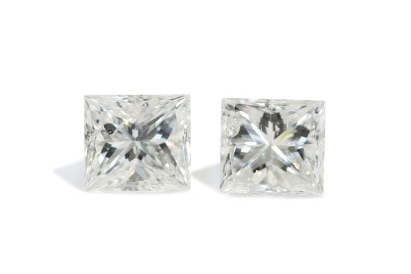 Diamond Princess-cut Pair