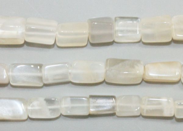 Moonstone Rectangle Bead Strand