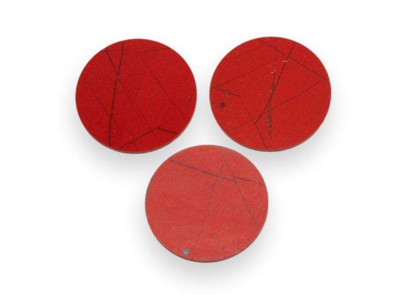 Red Jasper Round Discs, 0.5mm Thick