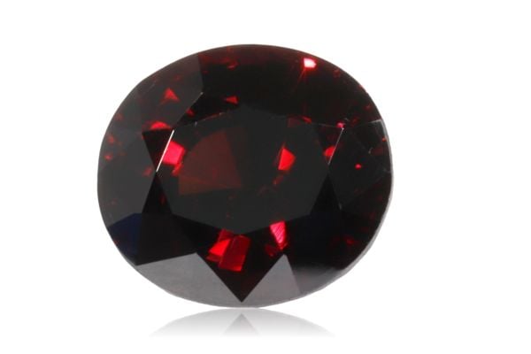 faceted Red Zircon