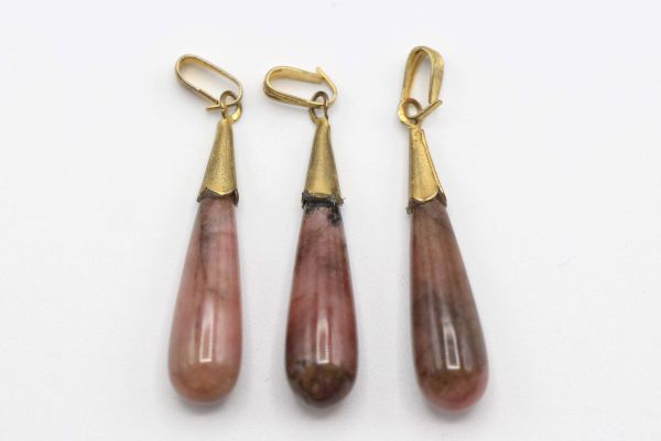 Rhodonite Teardrops