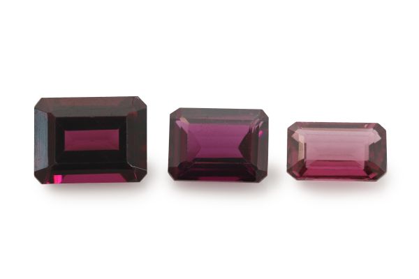 rhodolite garnet octagon