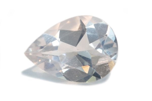 Rose Quartz Faceted Pear, 1.14 cts. - 6.4x8.9mm