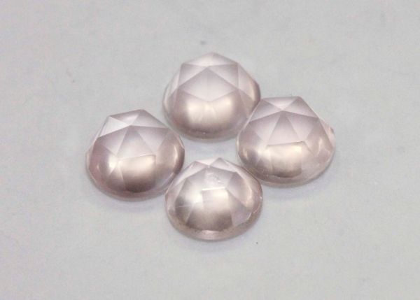 Rose Quartz Rose-Cut - 6mm 