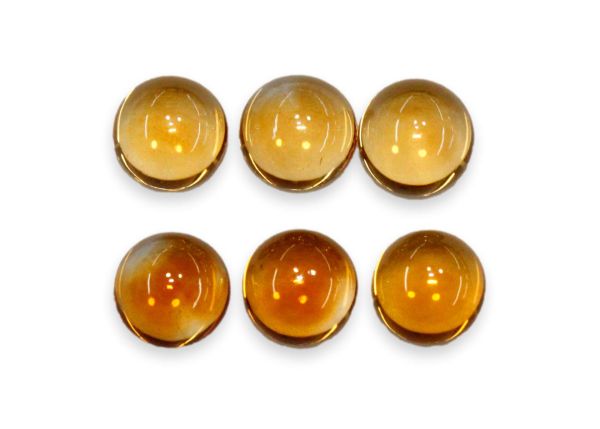 Citrine Round Cabochons