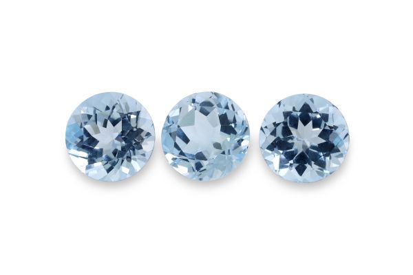 Wholesale Round Sky Blue Topaz