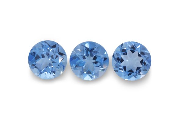 Swiss Blue Topaz Faceted Rounds