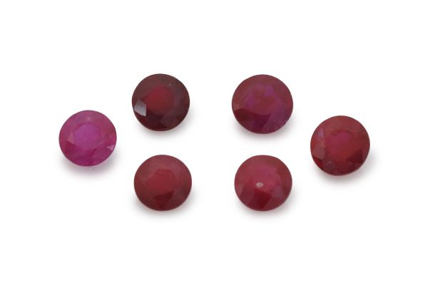 Ruby 4mm Rounds @ $175.00/ct. 