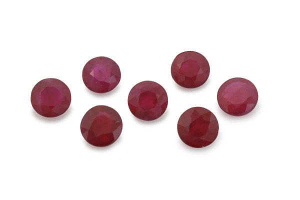 Ruby 4mm Rounds @ $225.00/ct. 