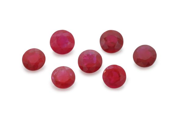 Ruby 4mm Rounds @ $275.00/ct. 