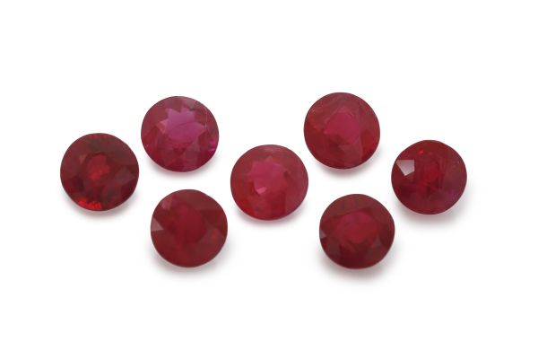 Ruby 4mm Rounds @ $380.00/ct. 