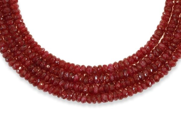 Faceted Ruby Beads 