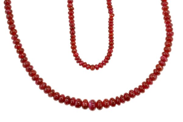 Ruby Smooth Rondel Beads @ $367.34