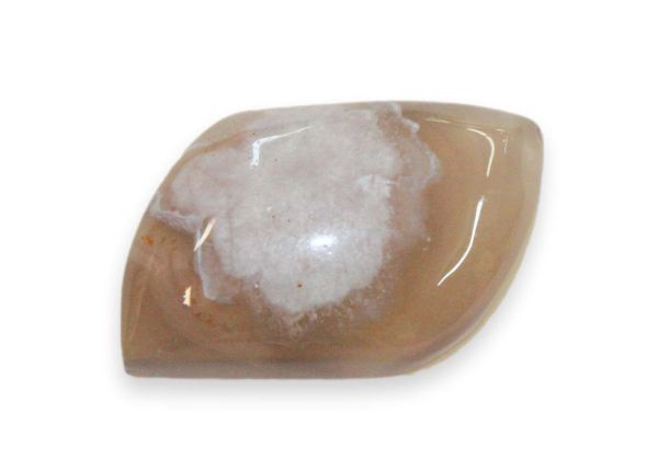 Sakura Agate Rhombus Cabochon, 13.23 gm. - 21x38mm