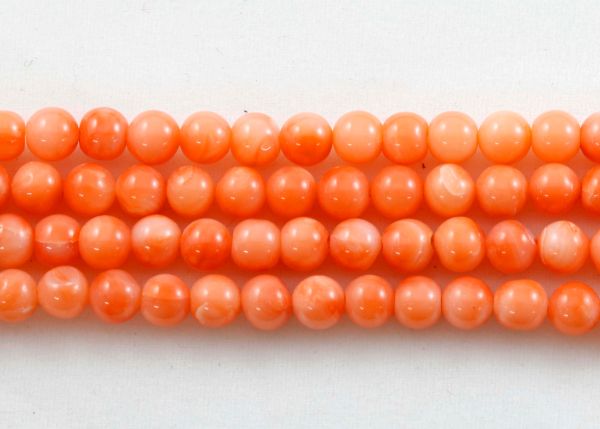 Coral Salmon Beads
