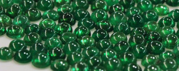 Sandawana Emerald Round Cabochons
