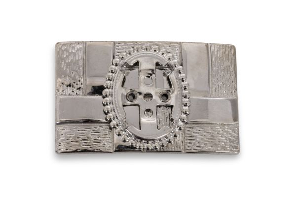 Wholesale silver belt buckle - 18x25 mm