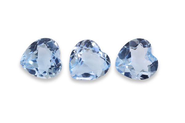Wholesale Sky Blue Topaz Hearts