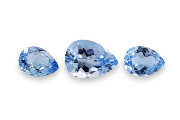 Wholesale Sky Blue Topaz Faceted Pears