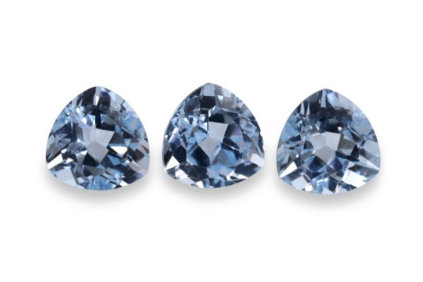 Sky Blue Topaz Faceted Trilliants