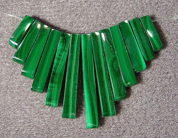 Wholesale Malachite 13-Piece Tapered Strip