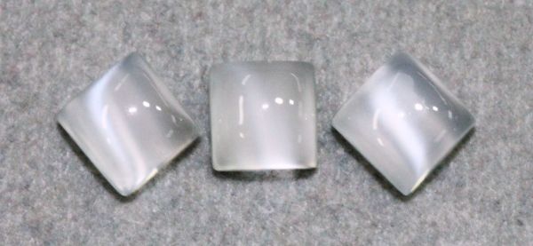 White Moonstone Square Cabochons