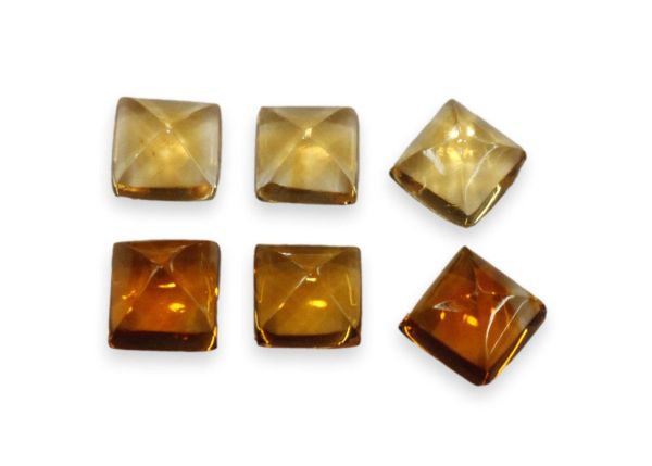 Citrine Square Cabochons